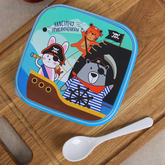 Ланч-бокс с ложкой &laquo;Навстречу приключениям&raquo;, 400 мл