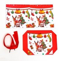 Новый год. Коробка Самосборная &laquo;Дед мороз и Ёлка&raquo; 15 х 15 х 15 см