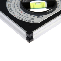 Угломер-уровень магнитный ТУНДРА, фрезерованный, 1 глазок Угломер-уровень магнитный ТУНДРА, фрезерованный, 1 глазок