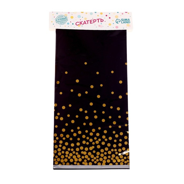 Скатерть &laquo;Конфетти&raquo; 137 &times; 183 см, цвет чёрный