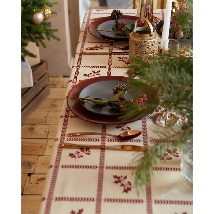 Скатерть "Доляна" Merry Christmas 146х220+/- 3см, 100%хл, рогожка 164 г/м2