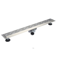 Трап линейный AFLORN AF20207-80, 800х70 мм, c флaнцeм своб. вращения 360&deg;, нерж. сталь