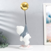 Сувенир полистоун "Панда летит на воздушном шарике" 47х16,5х16,5 см