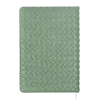 Ежедневник недатированный A5 136 листов, кожзам deVENTE. Clair, твердая обложка с поролоном, перфорация, ляссе, блок 70, зеленый