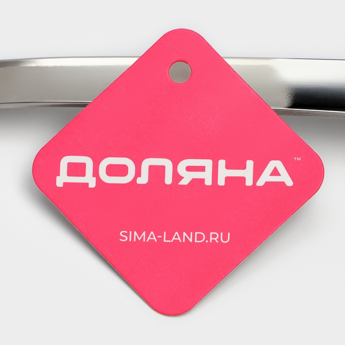 Вилка для мяса из нержавеющей стали Доляна Everyday, h=37&times;3 см, толщина 3 мм, цвет серебряный