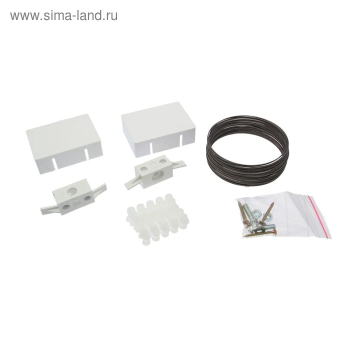 Карниз - струна, двухрядный, 5 м, пластиковый крючок