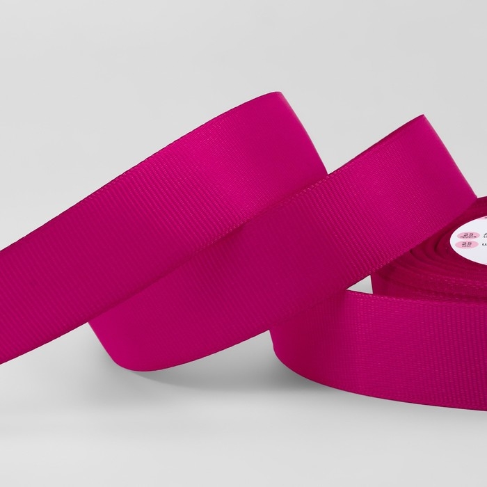 Лента репсовая, 25 мм, 23 &plusmn; 1 м, цвет лиловый №27