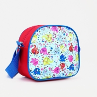 Сумка детская на молнии, цвет голубой/красный Сумка детская на молнии, цвет голубой/красный