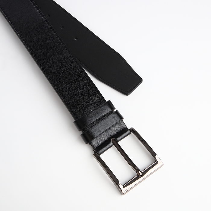 Ремень мужской «Великан», ширина 4 см, винт, пряжка металл, цвет чёрный Ремень мужской «Великан», ширина 4 см, винт, пряжка металл, цвет чёрный