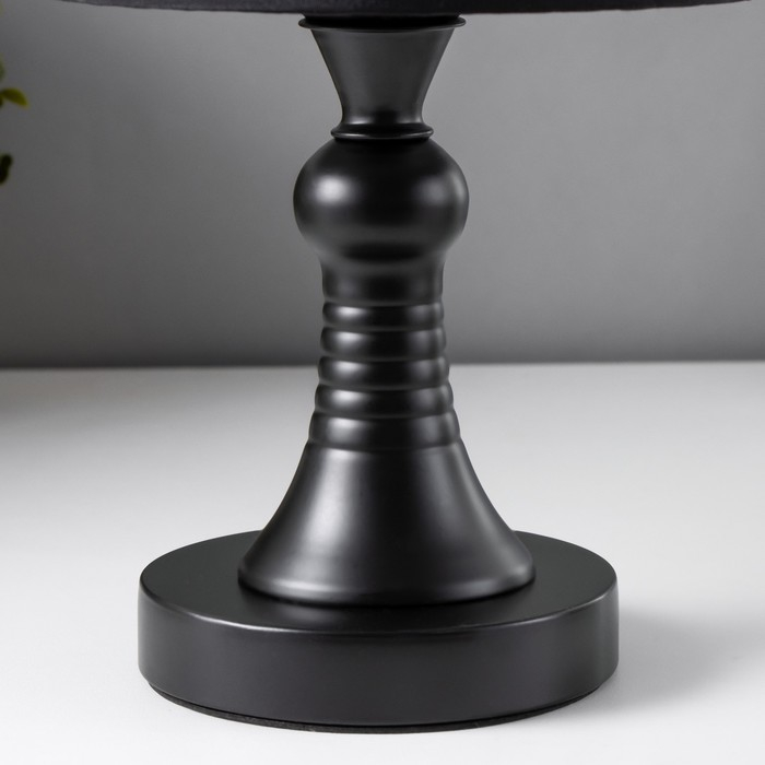 Лампа настольная Е27 25W 220В "Турон черная" 31х19х19 см RISALUX