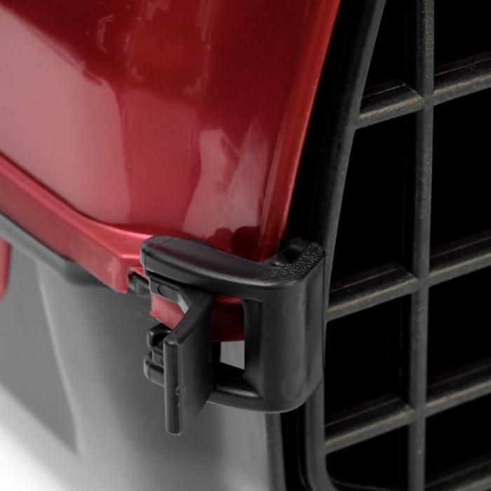 Переноска для животных Переноска для животных "Сириус", 33,5 х 31 х 50 см, красный перламутр