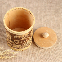 Туес «Дедушка и бабушка», соль,10х17,5 см, береста Туес «Дедушка и бабушка», соль,10х17,5 см, береста