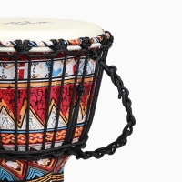 Барабан Джембе Красный орнамент, 38 х 21 см Барабан Джембе Красный орнамент, 38 х 21 см