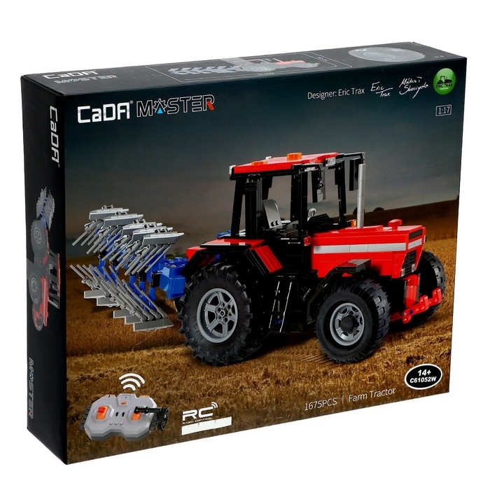 Конструктор &laquo;Техно. Фермерский трактор с косилкой&raquo;, радиоуправляемый, 1675 деталей