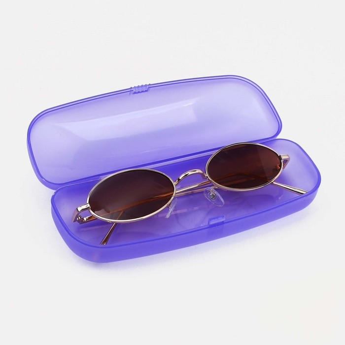 Футляр для очков на хлопушке, длина 16 см, цвет МИКС