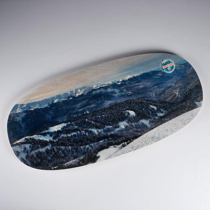 Доска балансировочная балансборд "Горный пейзаж №3"D ролика 9 см, 75&times;35х1,5 см