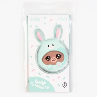 Воздушный шар фольгированный 31" &laquo;Мишка в зайке&raquo;, с подложкой