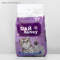 Наполнитель минеральный впитывающий "Дай лапку", для длинношерстных, фракция 6-10, 5 л Наполнитель минеральный впитывающий "Дай лапку", для длинношерстных, фракция 6-10, 5 л