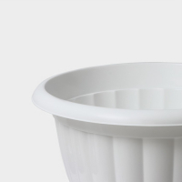 Кашпо уличное высокий «Жасмин», 18 л, цвет белый Кашпо уличное высокий «Жасмин», 18 л, цвет белый