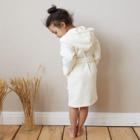 Халат махровый детский "Единорог", р-р 34, цв.молочный 340 г/м2 хл.100% с AIRO Халат махровый детский "Единорог", р-р 34, цв.молочный 340 г/м2 хл.100% с AIRO