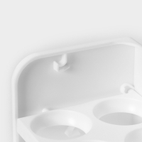 Контейнер для яиц, 30 ячеек, 25&times;10&times;19.5 см, цвет белый