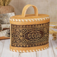 Туес «Соль», 14×8,5×15 см, береста Туес «Соль», 14×8,5×15 см, береста