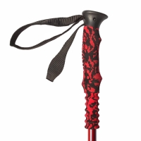 Палка для скандинавской ходьбы ONLITOP, телескопическая, 3 секции, алюминий, до 135 см, 1 шт., цвет красный/синий, Палка для скандинавской ходьбы ONLITOP, телескопическая, 3 секции, алюминий, до 135 см, 1 шт., цвет красный/синий,