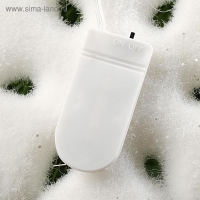 Светодиодная фигура «Снежинка» 15 см, флок, батарейки CR2032х2 (в комплекте), свечение тёплое белое Светодиодная фигура «Снежинка» 15 см, флок, батарейки CR2032х2 (в комплекте), свечение тёплое белое