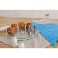 Набор кондитерский, 7 предметов: 2 мешка, 4 насадки d=2,5 см, адаптер Набор кондитерский, 7 предметов: 2 мешка, 4 насадки d=2,5 см, адаптер