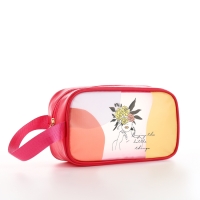 Косметичка на молнии, цвет малиновый Косметичка на молнии, цвет малиновый