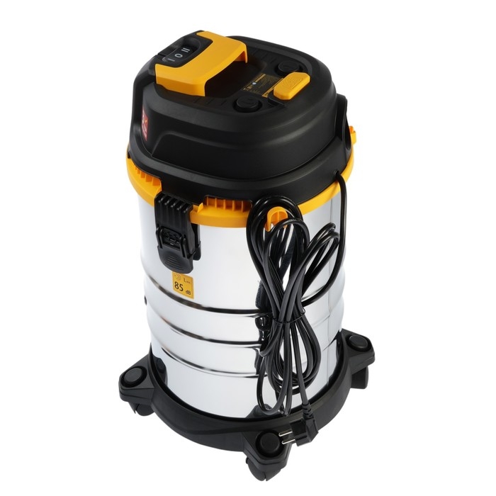 Пылесос строительный Denzel RVC30, 1400 Вт, бак 30 л, шланг 3 м, расход воздуха 35 л/мин Пылесос строительный Denzel RVC30, 1400 Вт, бак 30 л, шланг 3 м, расход воздуха 35 л/мин