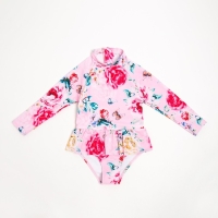 Купальник слитный детский MINAKU с рукавами, рост 122-128