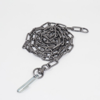 Цепь для привязи собак, 3 м, калибр 6 х 42 мм, черная Цепь для привязи собак, 3 м, калибр 6 х 42 мм, черная