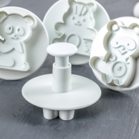 Набор плунжеров кондитерских Доляна «Мягкая игрушка», 4 шт, цвет МИКС Набор плунжеров кондитерских Доляна «Мягкая игрушка», 4 шт, цвет МИКС