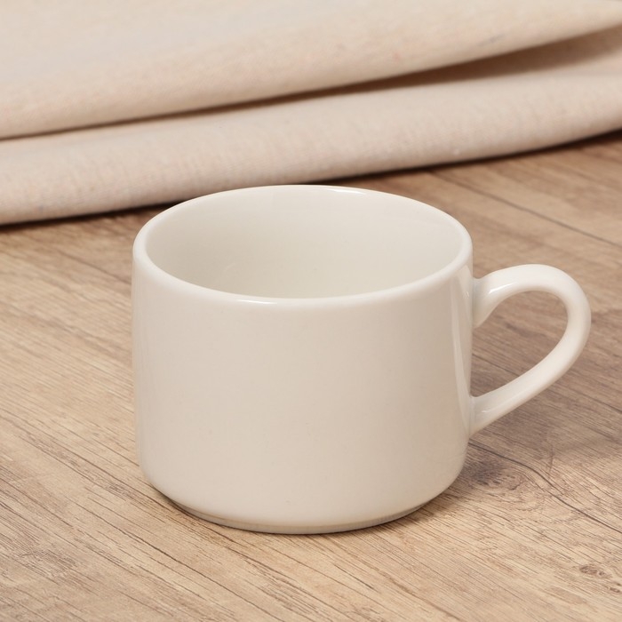 Чайная пара керамическая &laquo;Животные&raquo;, 200 мл, цвет белый