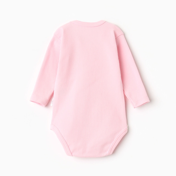 Боди детский, цвет розовый, рост 62 см