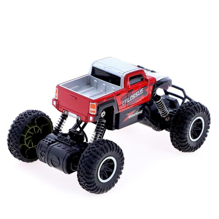 Джип радиоуправляемый &laquo;Пикап&raquo;, работает от аккумулятора, цвет красный