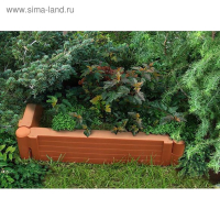 Грядка пластиковая, 55 × 55 × 13 см, терракотовая, «Плюс» Грядка пластиковая, 55 × 55 × 13 см, терракотовая, «Плюс»