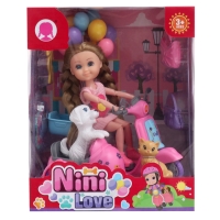 Кукла-малышка &laquo;Арина&raquo; с мотоциклом и аксессуарами, МИКС