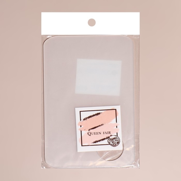 Палитра для смешивания косметики, 10 &times; 15 см, с отверстием, цвет прозрачный матовый