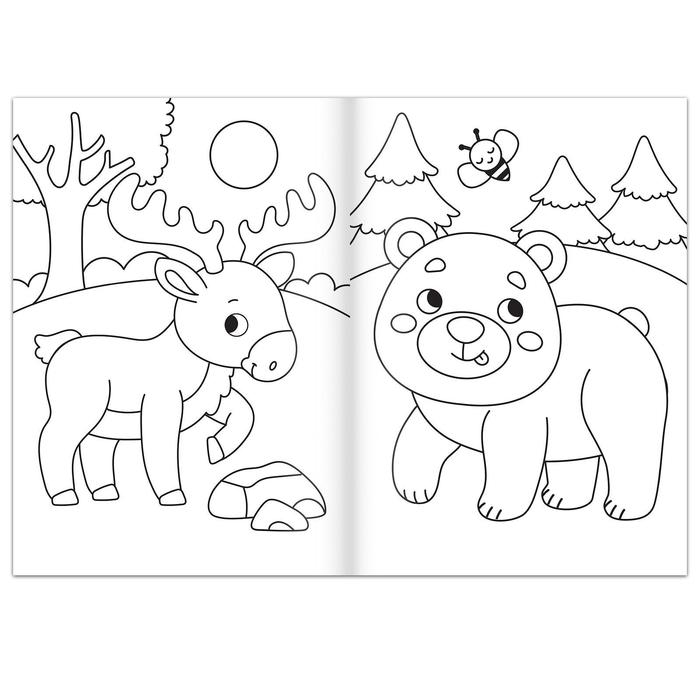 Набор раскрасок &laquo;Для самых маленьких&raquo;, 4 шт. по 16 стр., формат А4