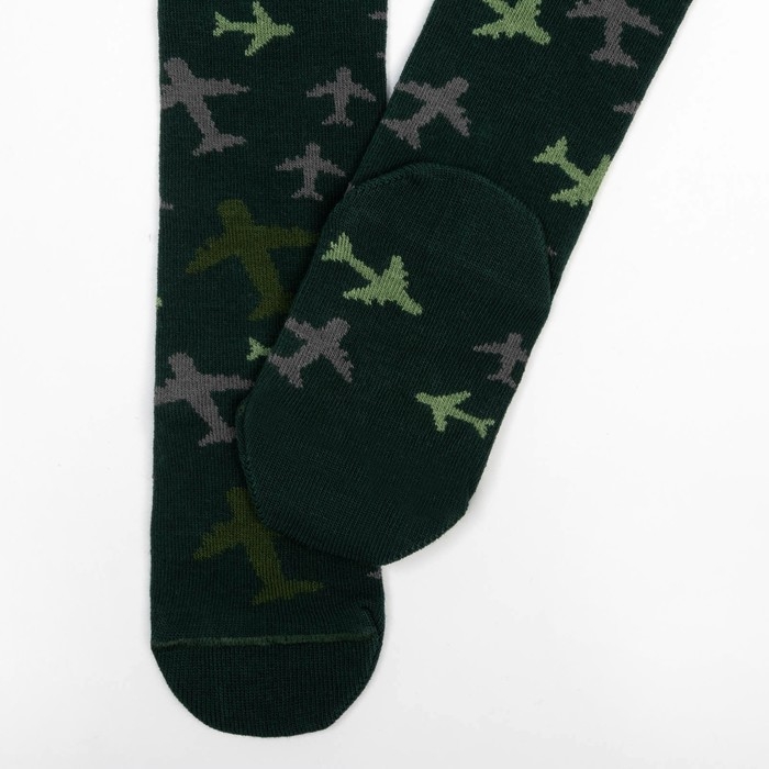 Колготки детские KAFTAN Колготки детские KAFTAN "Самолёты" 104-110 см, зелёный