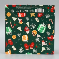 Коробка подарочная новогодняя складная &laquo;Новогодние сладости&raquo;, 15 х 15 х 15 см, Новый год