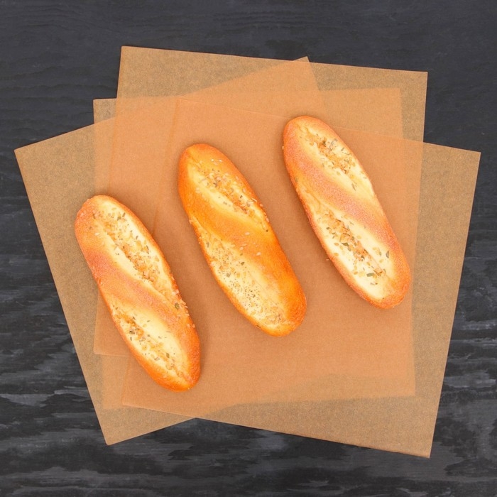 Пергамент силиконизированный, коричневый, жиростойкий, 30 х 30 см, 500 листов Пергамент силиконизированный, коричневый, жиростойкий, 30 х 30 см, 500 листов