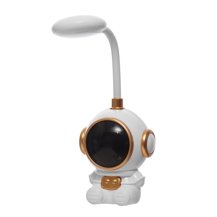 Ночник Ночник "Комонавт" LED 3Вт USB АКБ бело-золотой 8х7х20 см