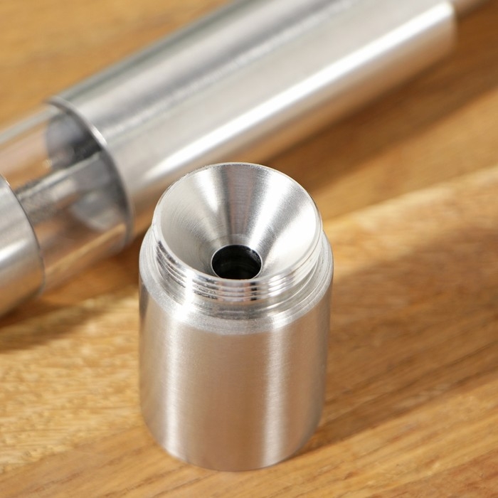 Мельница для специй Доляна &laquo;Элит&raquo;, 15&times;3 см, металлический механизм, цвет серебряный