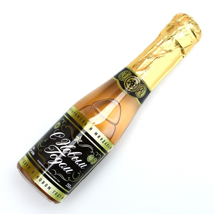 Гель для душа во флаконе шампанское «С Новым Годом», 250 мл, аромат шампанского, ЧИСТОЕ СЧАСТЬЕ Гель для душа во флаконе шампанское «С Новым Годом», 250 мл, аромат шампанского, ЧИСТОЕ СЧАСТЬЕ