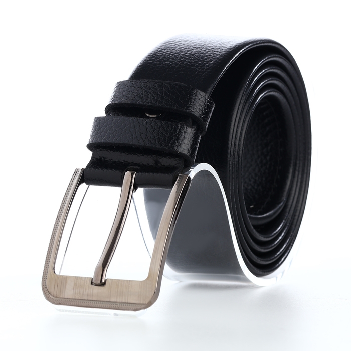 Ремень мужской, ширина 3.5 см, винт, пряжка металл, цвет чёрный Ремень мужской, ширина 3.5 см, винт, пряжка металл, цвет чёрный