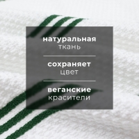 Набор полотенец Этель "Green Stripe" 40х71см - 2 шт,цв. зелёный, хл. 100%