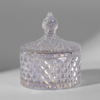 Органайзер для хранения, 1 секция, с крышкой, d = 8,3 × 10,5 см, цвет прозрачный Органайзер для хранения, 1 секция, с крышкой, d = 8,3 × 10,5 см, цвет прозрачный